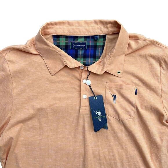William Murray Shirt Adult 2XL XXL Pink Short Sleeve Casual Golf Polo Men's NWT - Picture 3 of 6